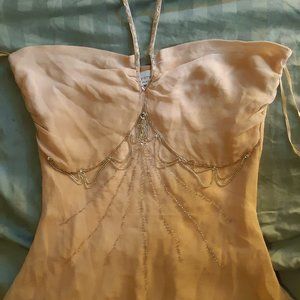 Silk Beaded Camisole Halter top
